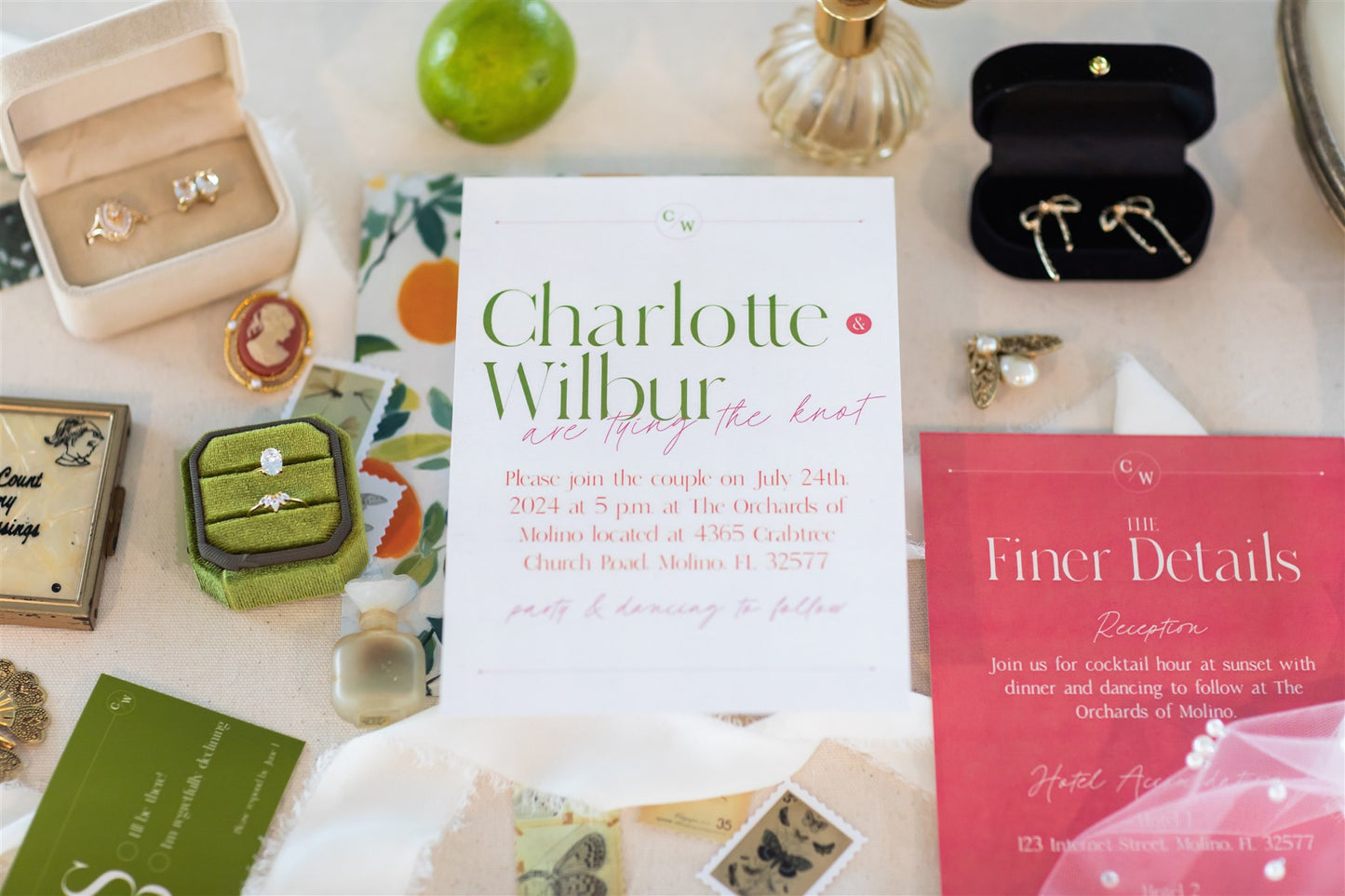 The Charlotte Collection | Playful Wedding Invite Design | Cute Wedding Invitations