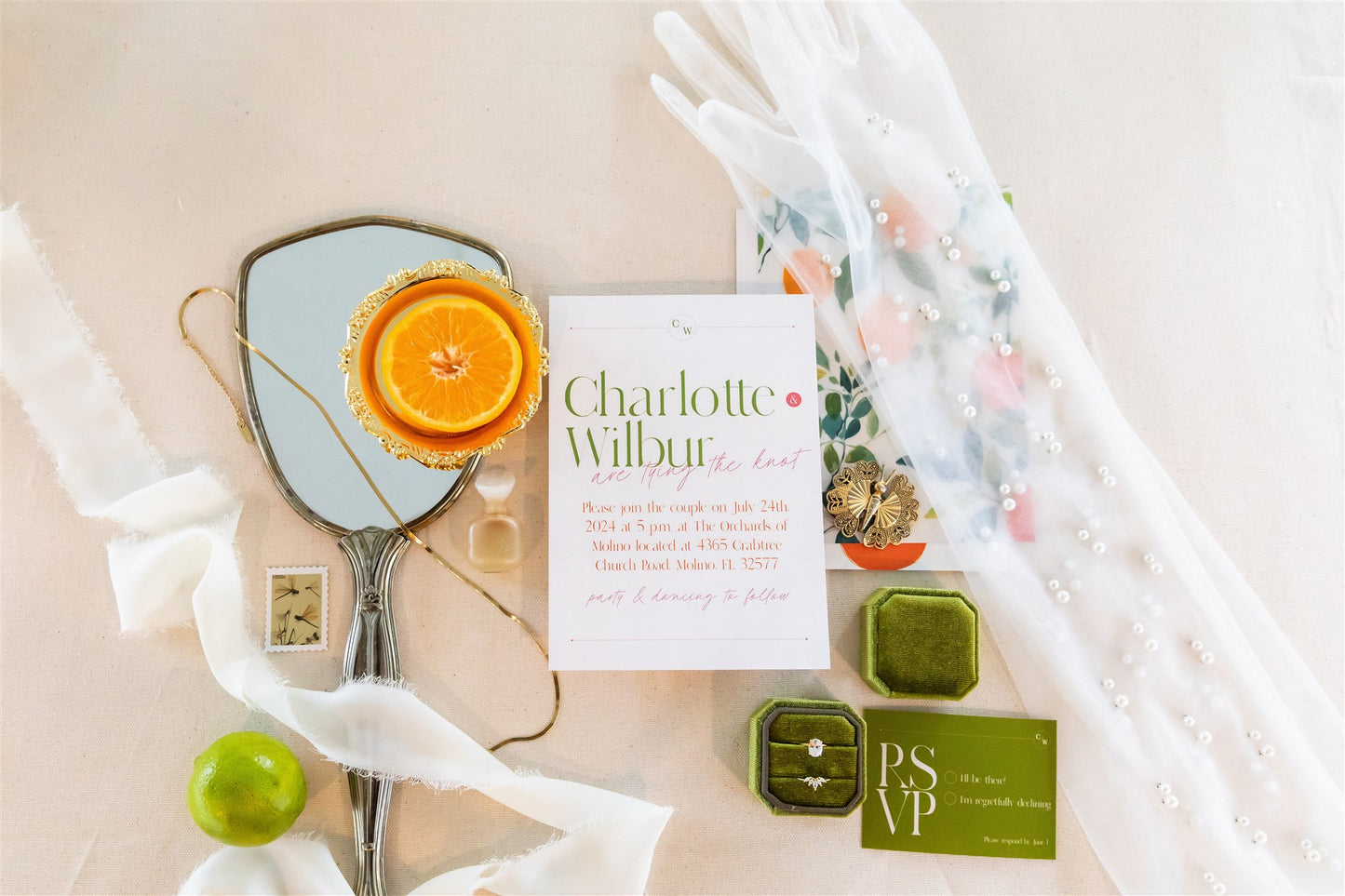 The Charlotte Collection | Playful Wedding Invite Design | Cute Wedding Invitations