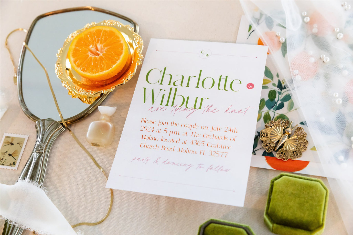 The Charlotte Collection | Playful Wedding Invite Design | Cute Wedding Invitations