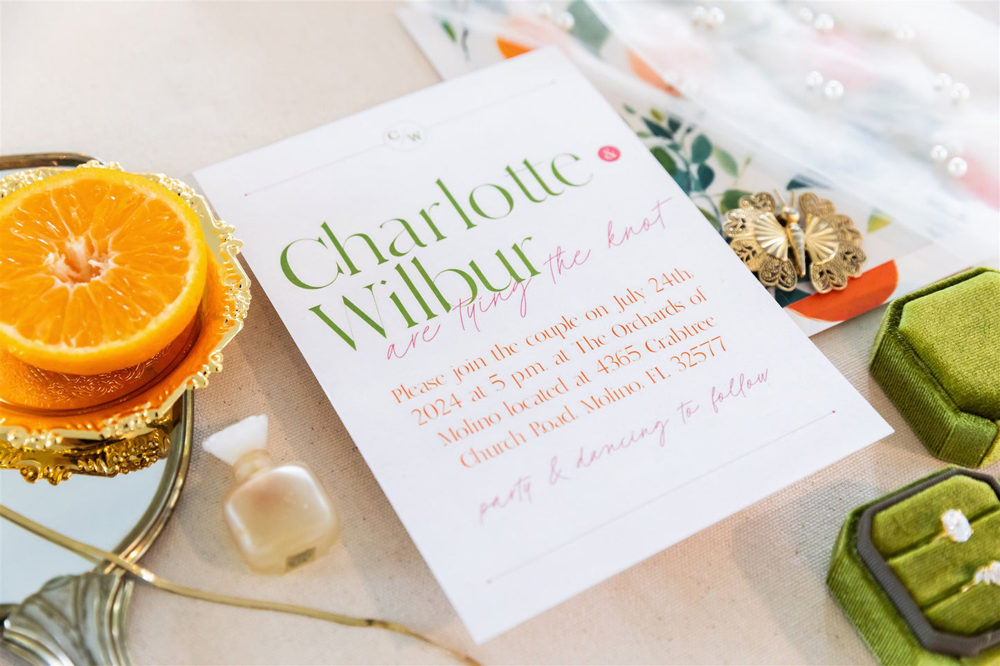 The Charlotte Collection | Playful Wedding Invite Design | Cute Wedding Invitations