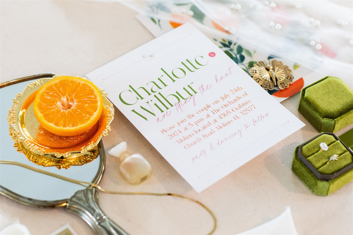 The Charlotte Collection | Playful Wedding Invite Design | Cute Wedding Invitations