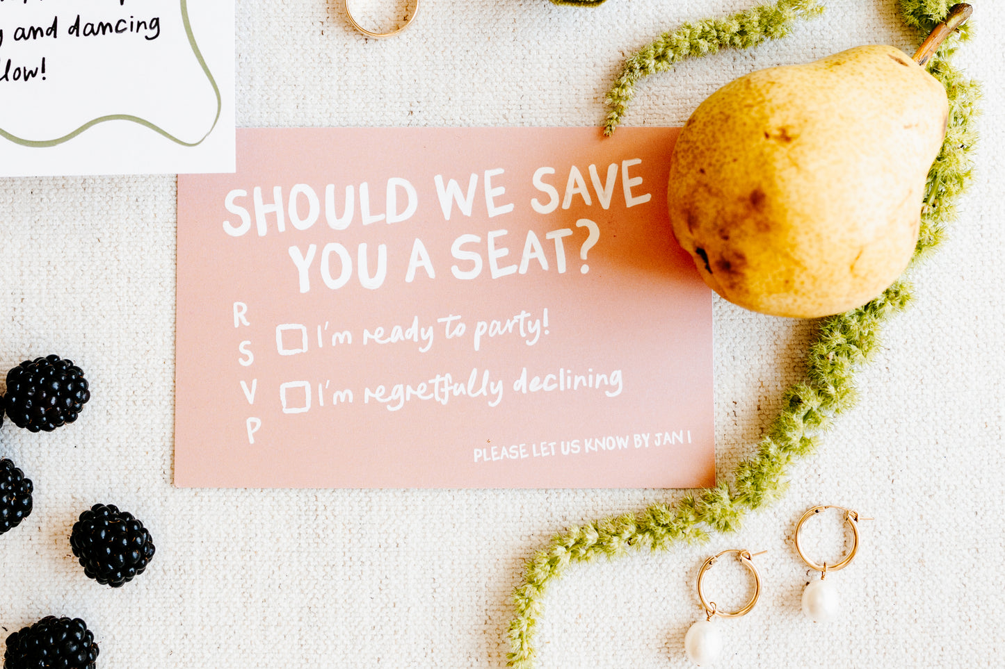 The Annika Collection | Bold Wedding Invite Design | Unique Wedding Invitations