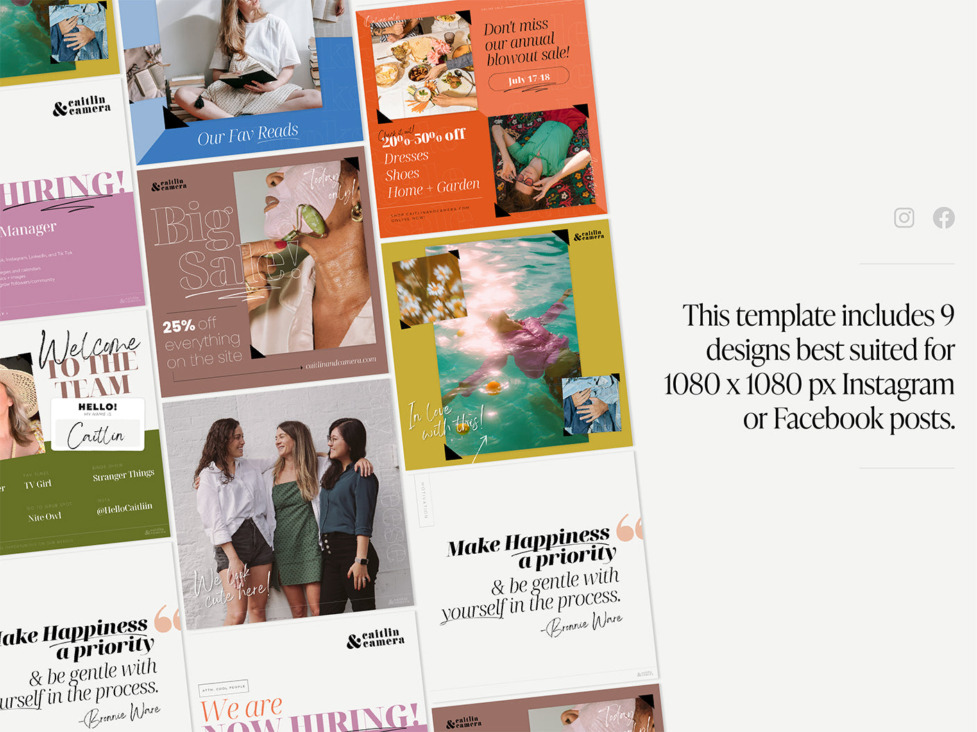 Instagram Canva Template | The Heather Template