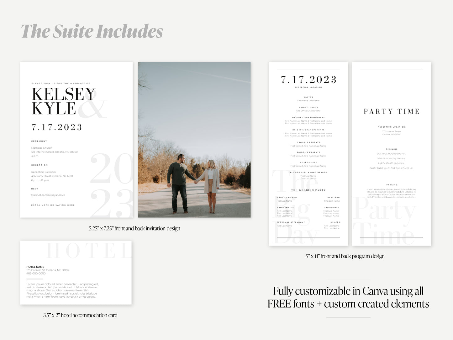 The Kelsey Collection | Modern Wedding Invitations